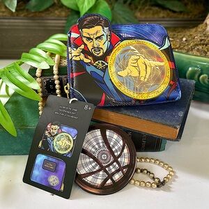 LoungeFly Doctor Strange Glow-in-the-Dark Zip Around Wallet